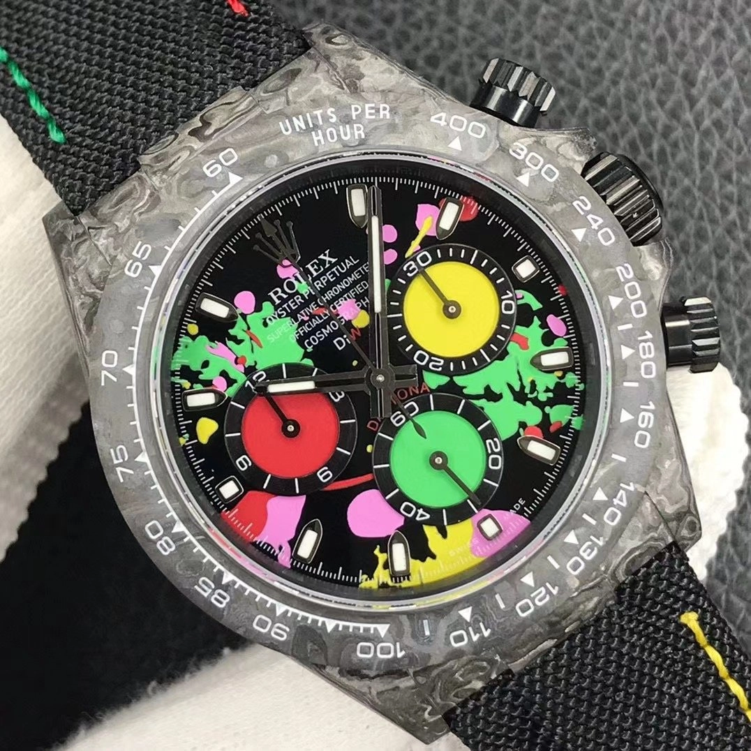 Rolex Cosmograph Daytona Carbon Motley Watch