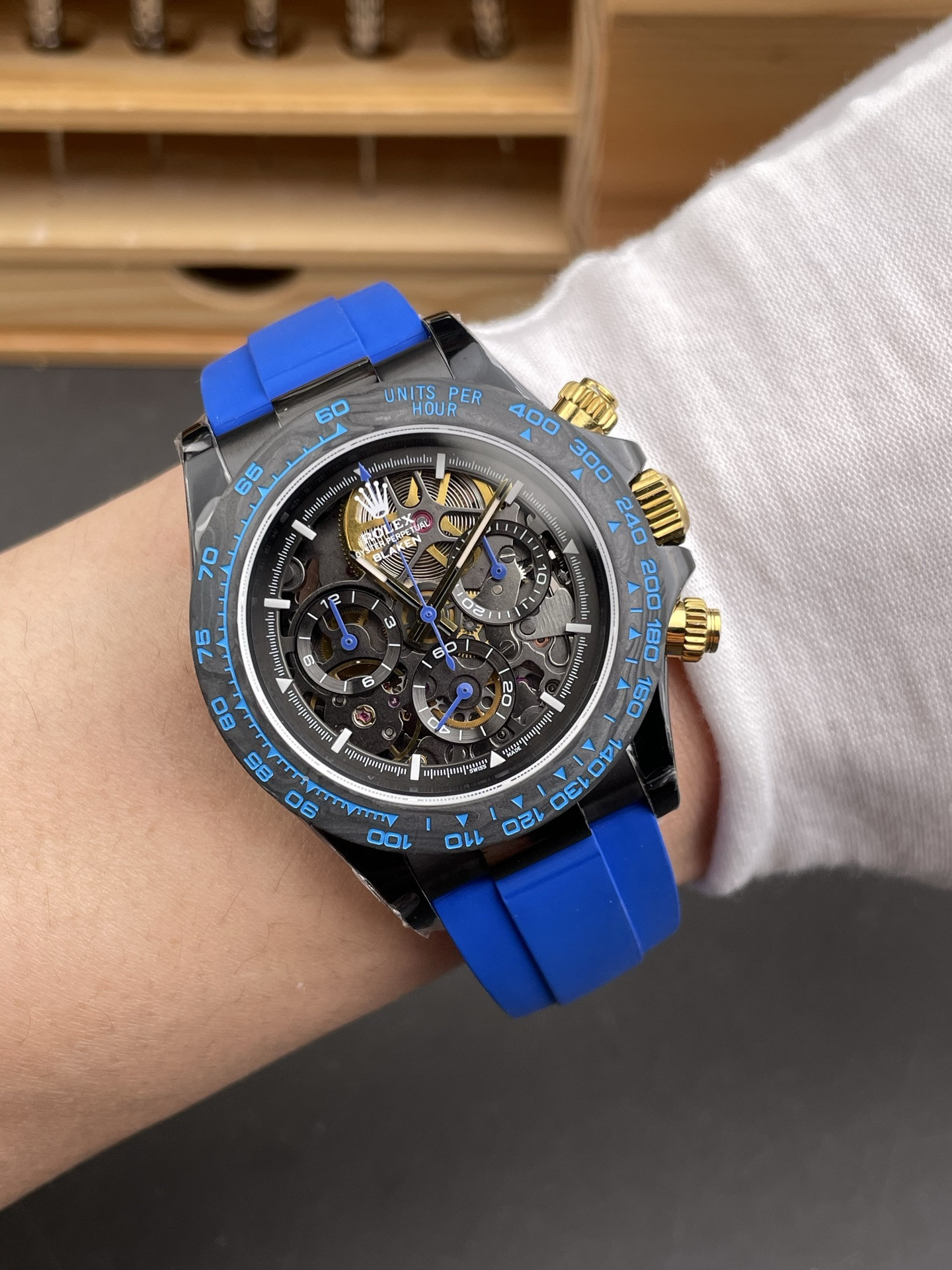 Skeleton Daytona Black Steel