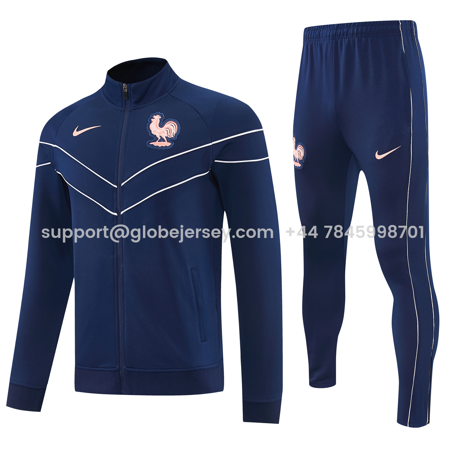 France 2026 Jacket Training Tracksuit - Dark Blue Jackets & Pants