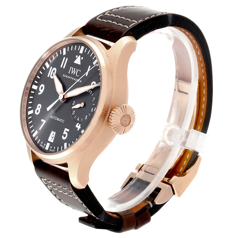 IWC Big Pilot Spitfire Slate Dial Rose Gold Mens Watch IW500917