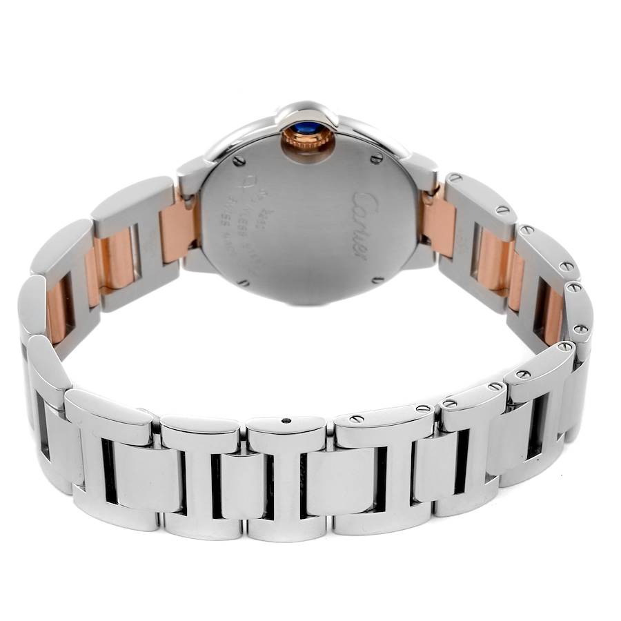 Cartier Ballon Bleu Steel Rose Gold Pink MOP Dial Ladies Watch W6920034