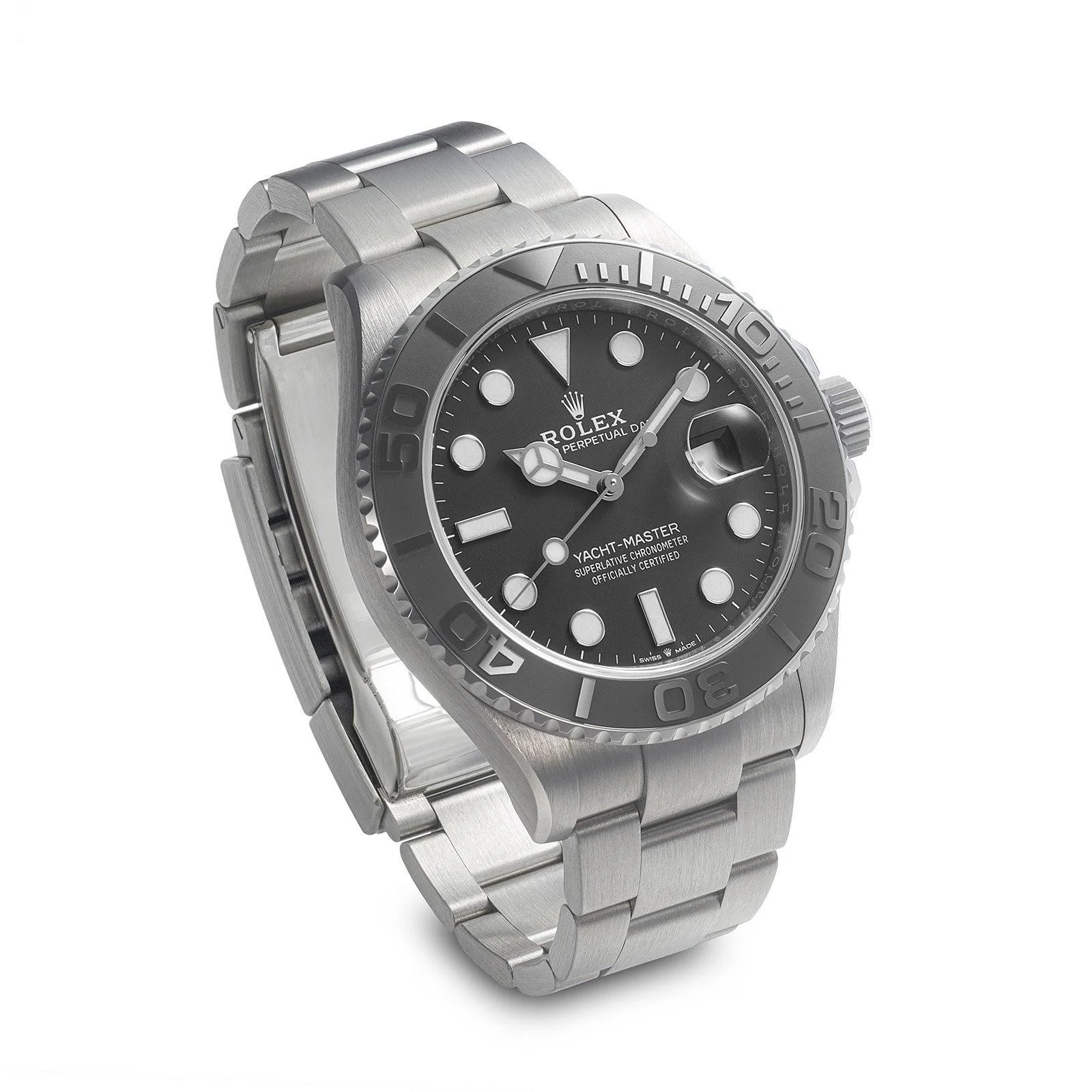 2023 Newest Rolex Yacht-Master 42 Black Dial RLX Titanium Men's Watch 226627-0001