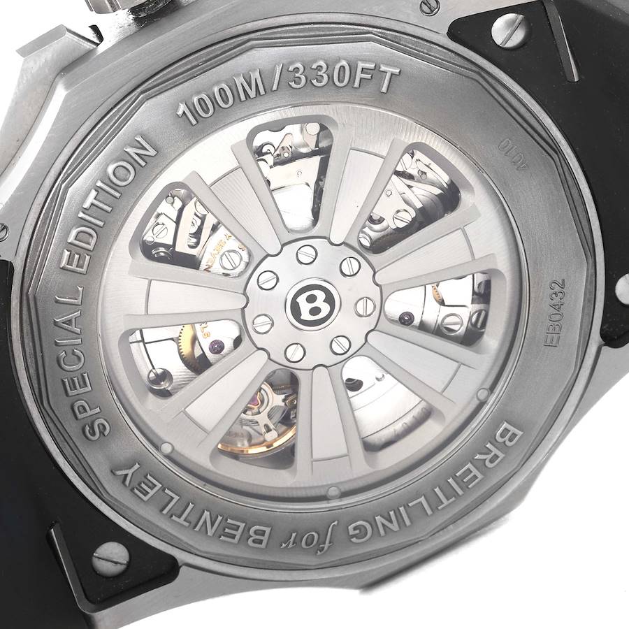Breitling Bentley GMT Light Body Grey Dial Titanium Mens Watch EB0432