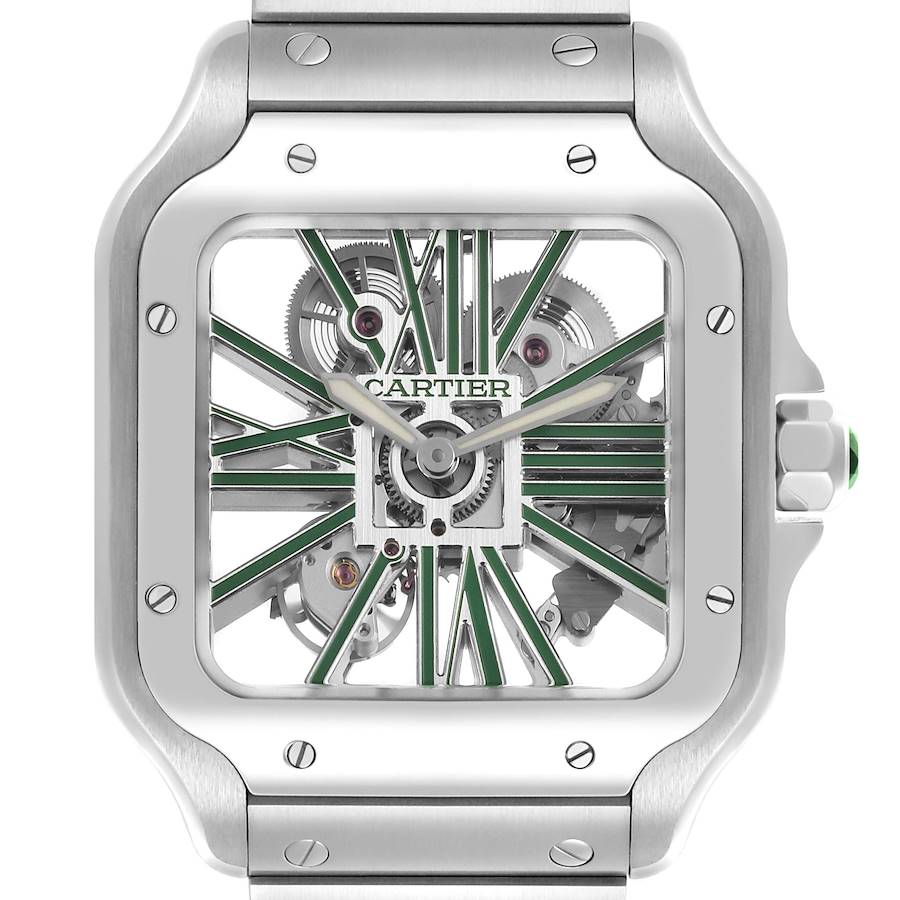Cartier Santos Dumont Skeleton Dial White Gold Watch W2020033
