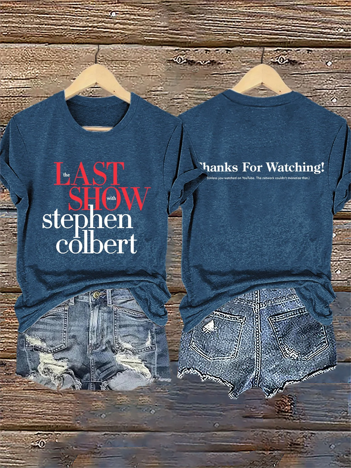 Retro Last Show Tree Print T-Shirt