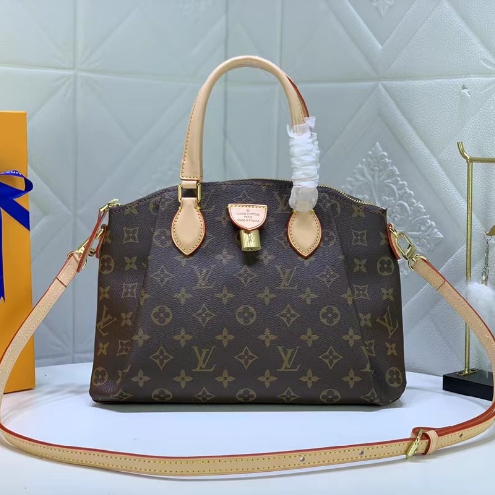 Louis Vuitton Rivoli PM Monogram Canvas Handle Bag Brown 25cm M44543