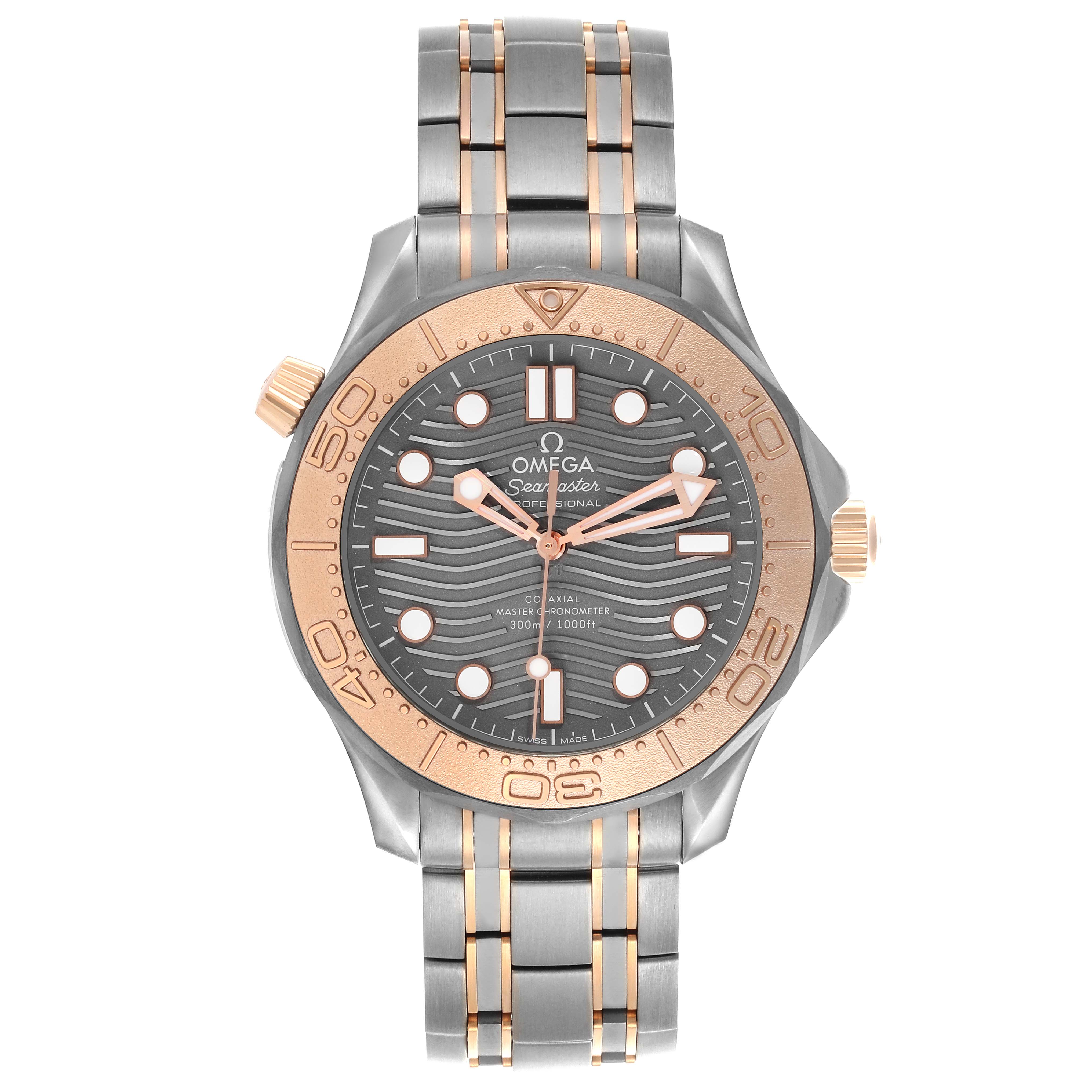 Omega Seamaster Titanium Rose Gold Mens Watch 42.0 MM 210.60.42.20.99.001