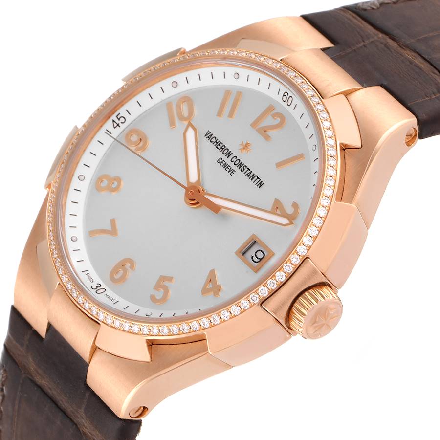 Vacheron Constantin Overseas Rose Gold Diamond Ladies Watch 47560
