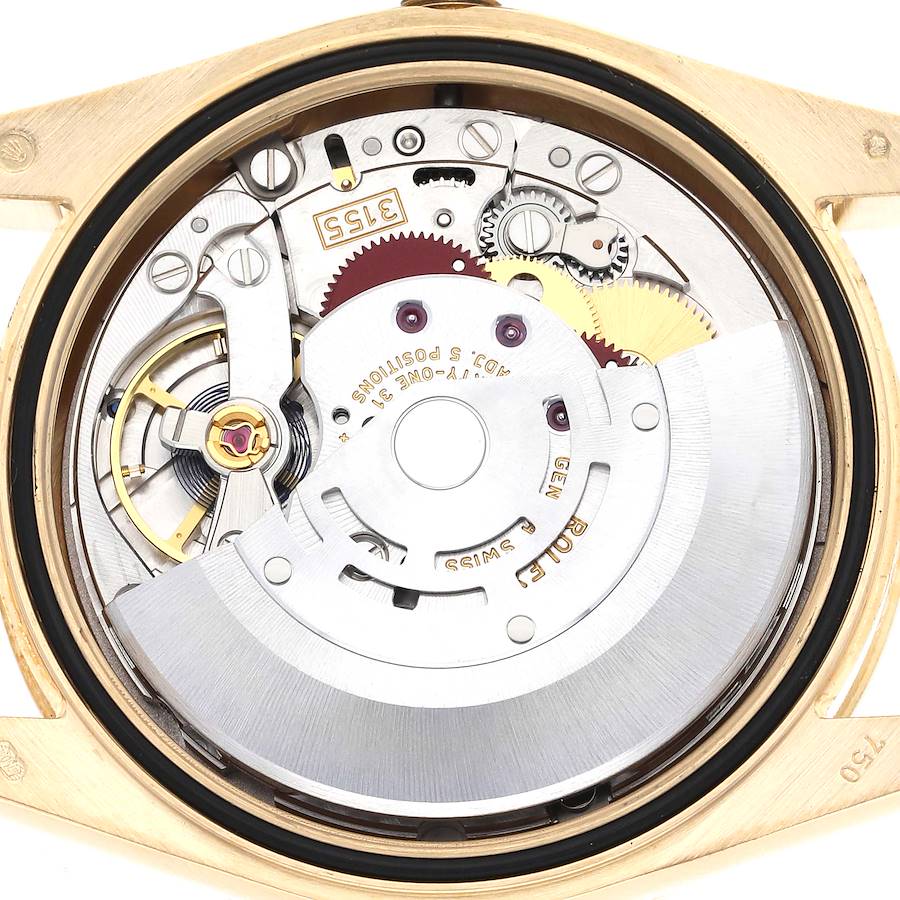 Rolex President Day-Date Yellow Gold Carousel Lilac Jade Diamond Mens Watch 118348