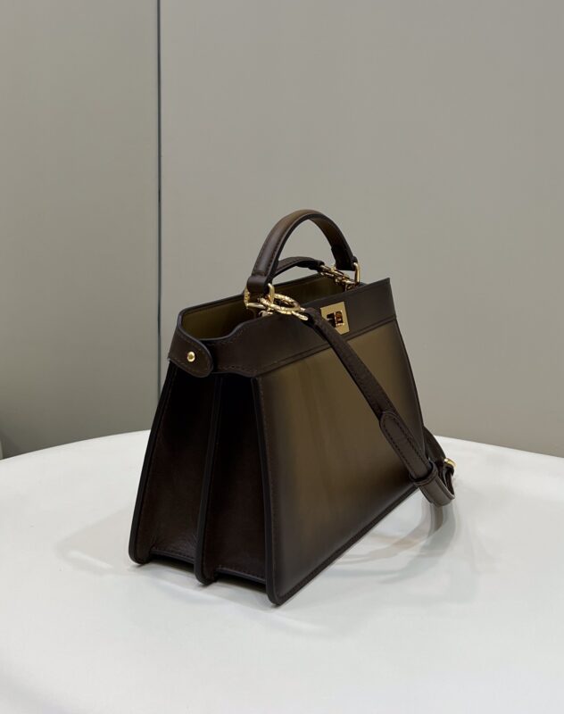 Replica Fendi Peekaboo Large Dark Brown