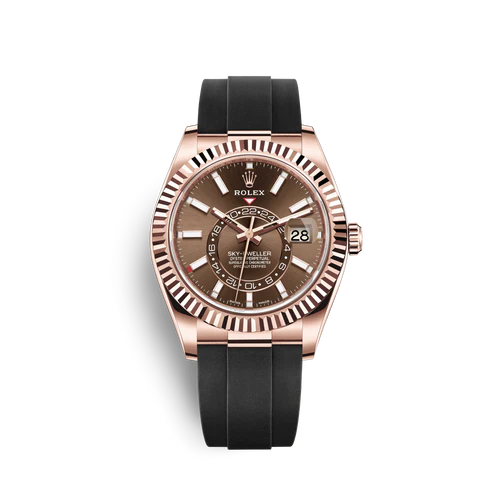 Rolex Sky-Dweller Oyster 42 mm Everose gold 326235-0005 New