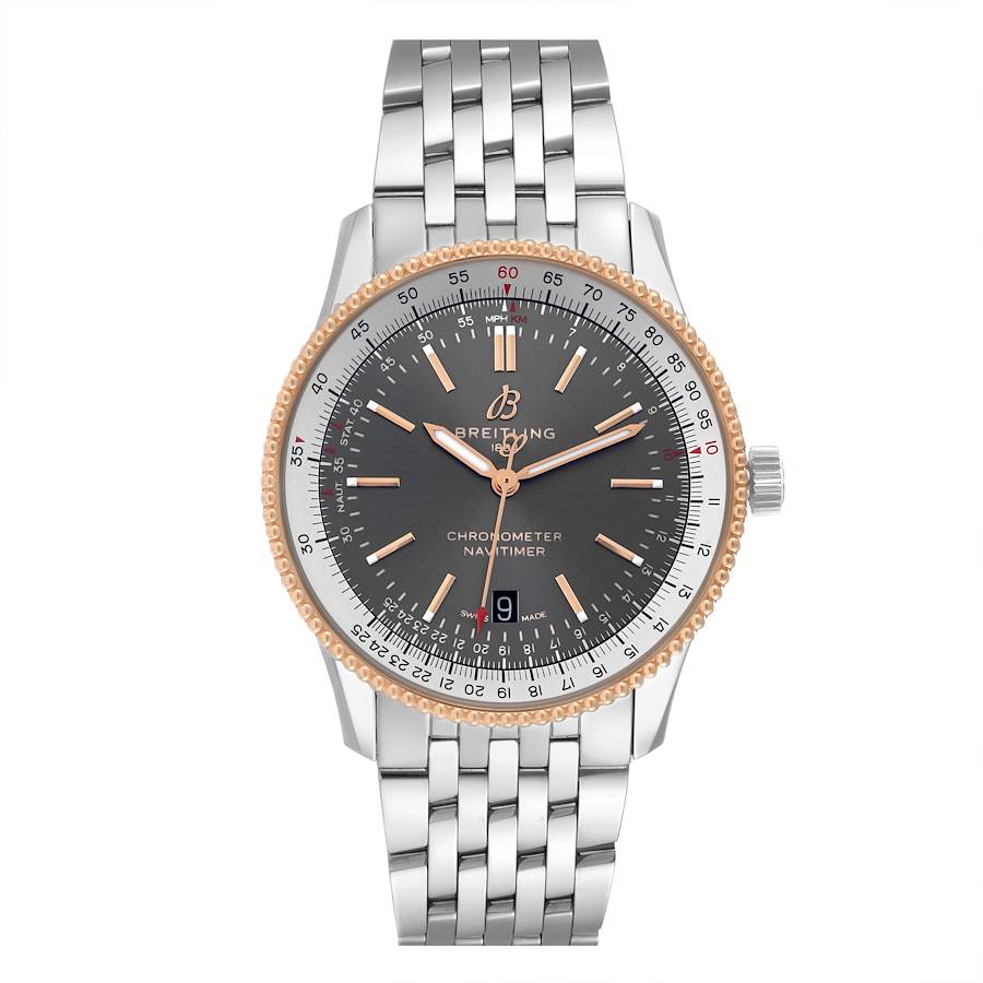 Breitling Navitimer 1 41mm Steel Rose Gold Mens Watch U17326