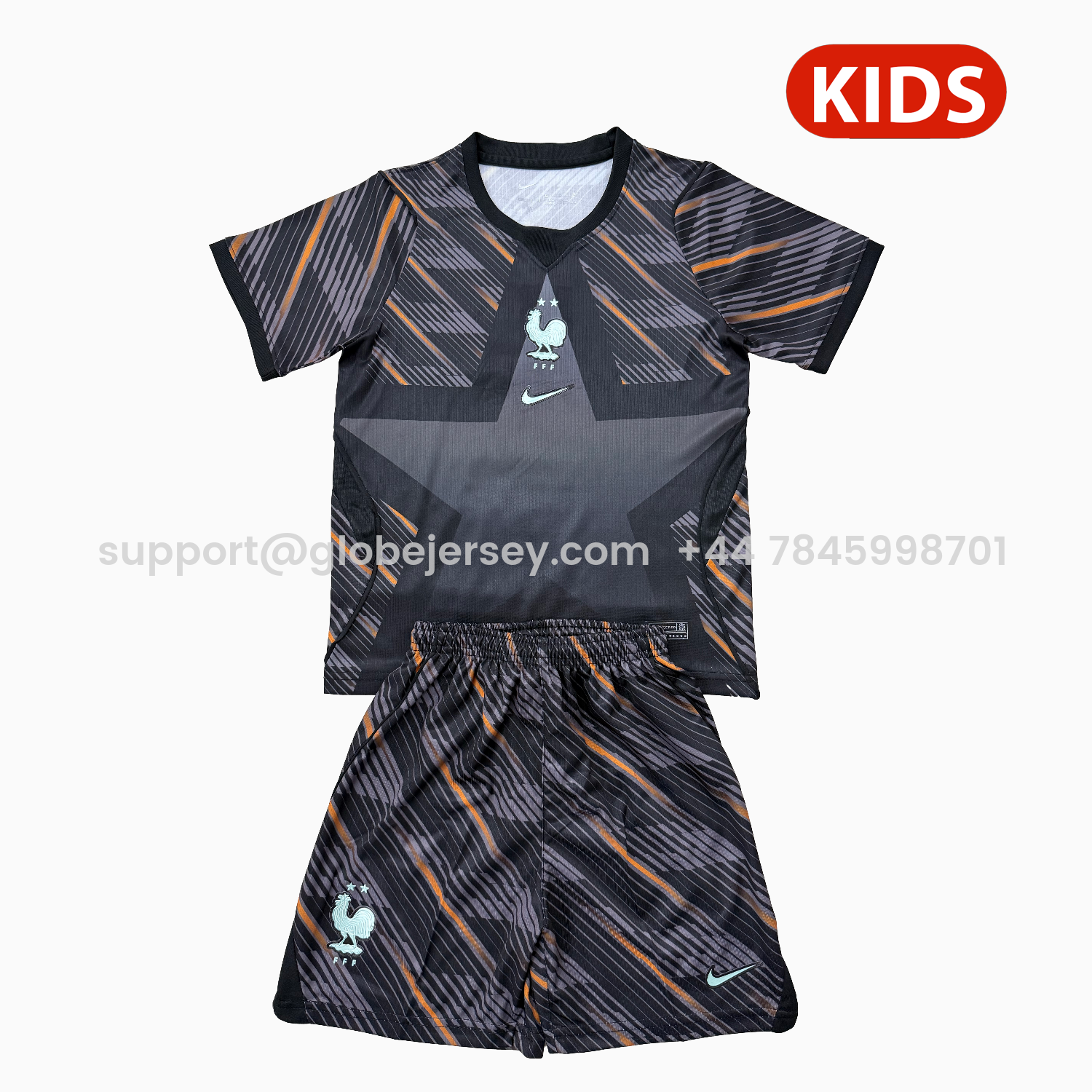 France 2026 Goalkeeper Black Kids Kit