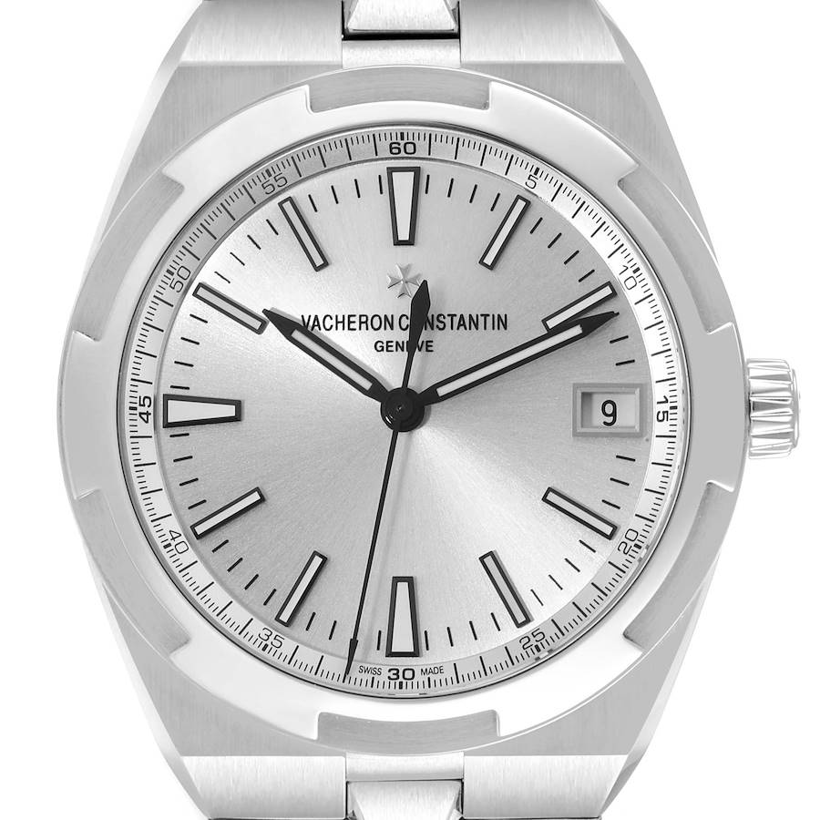 Vacheron Constantin Overseas Silver Dial Steel Mens Watch 4500V