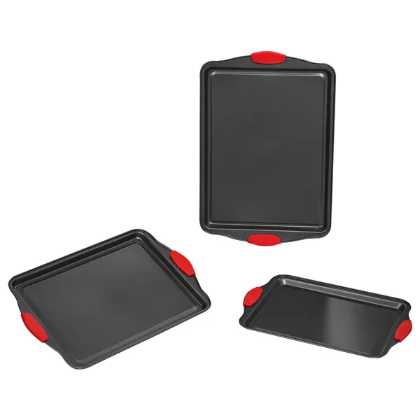 Baking Pans Set 3-Piece Nonstick Carbon Steel Cookware