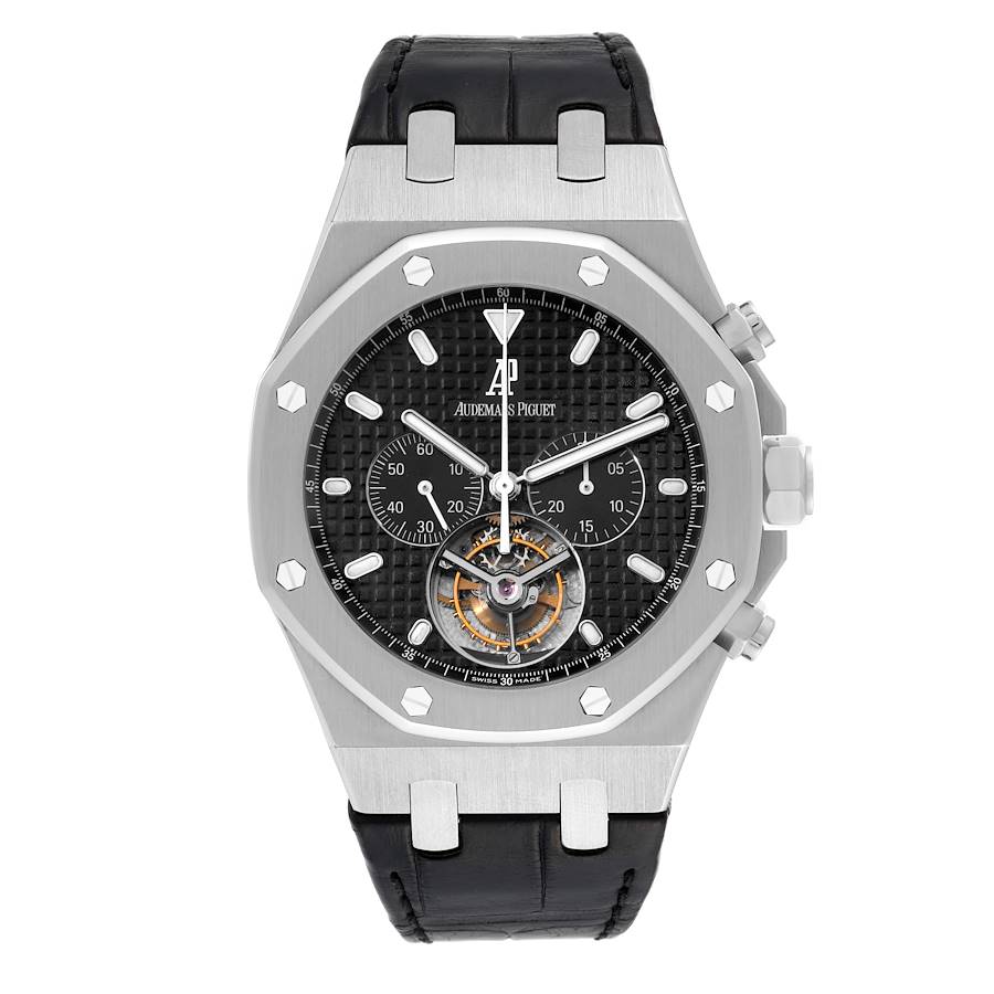 Audemars Piguet Royal Oak Tourbillon Chronograph Steel Mens Watch 25977ST