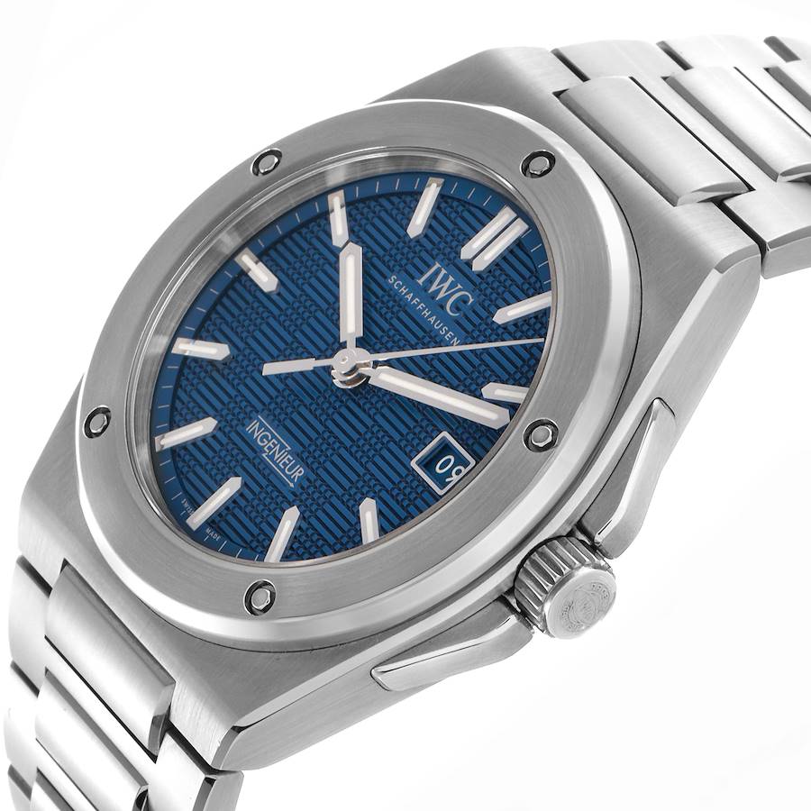 IWC Ingenieur 40 Blue Dial Steel Mens Watch IW328907