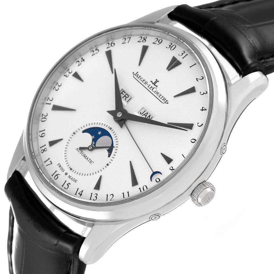 Jaeger LeCoultre Master Calendar White Gold Mens Watch Q1263520 176.3.98.S