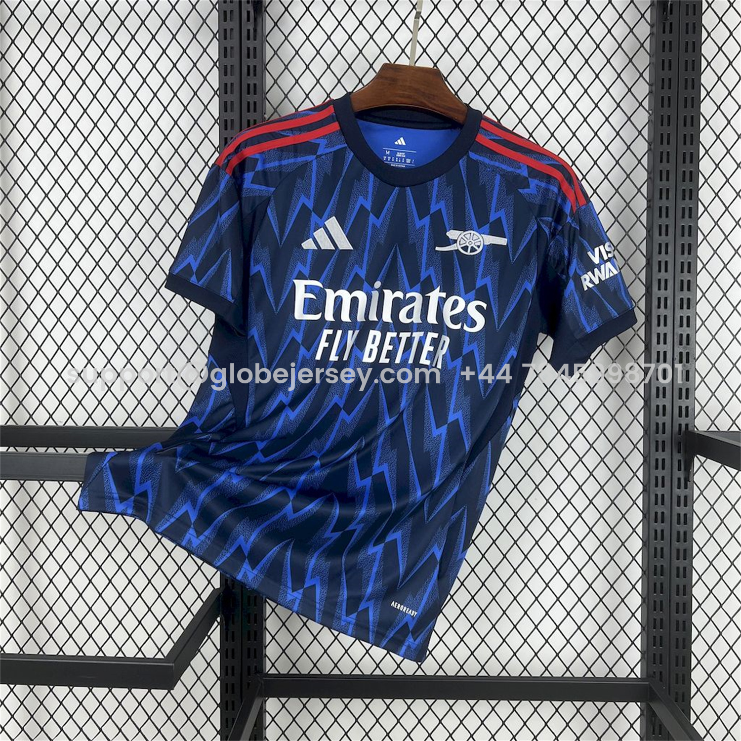 Arsenal 25-26 Away Blue Jersey - Fans Version