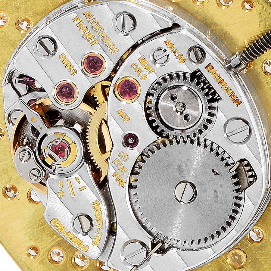Audemars Piguet 18k Yellow Gold Diamond Dial Cocktail Ladies Watch
