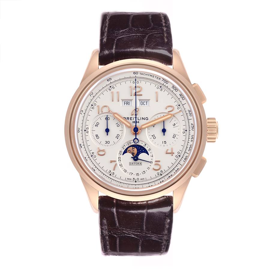 Breitling Premier B25 Datora 42 Rose Gold Mens Watch RB2510