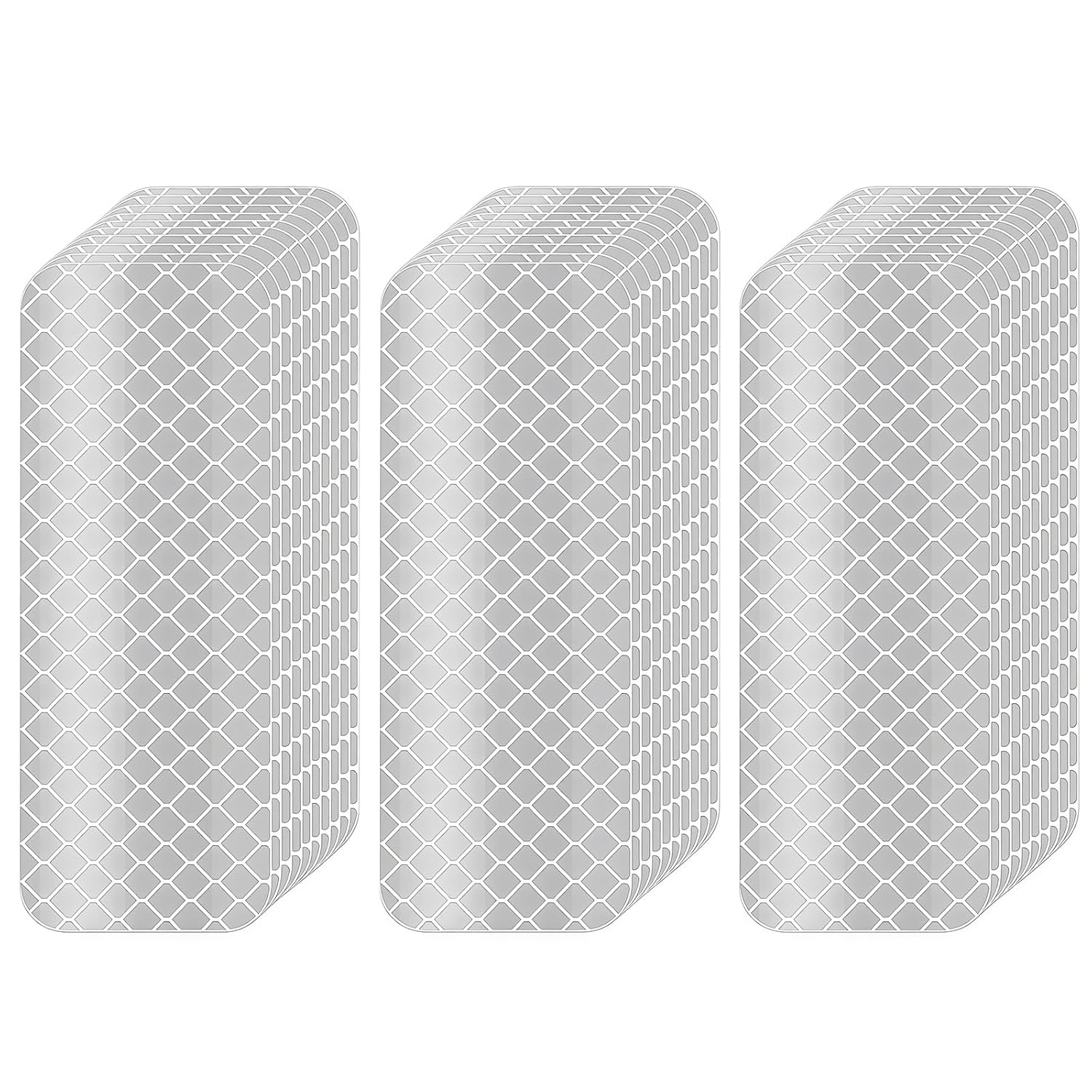 Reflective Tape 30 PCS – Waterproof Self-Adhesive Safety Stickers, High Intensity Reflector Tape for Outdoor Use on Bike/Truck/Car/Motorcycle/Clothing/Helmet, White 1.18′′ X 3.15′′