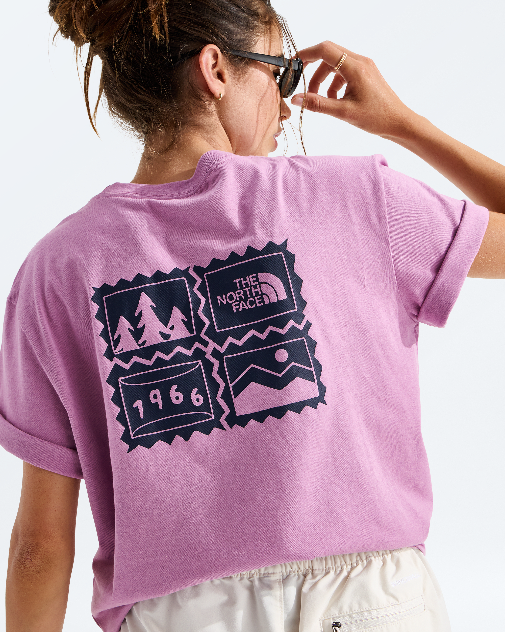 Women’s Exploring Stamps Relaxed Short-Sleeve Tee