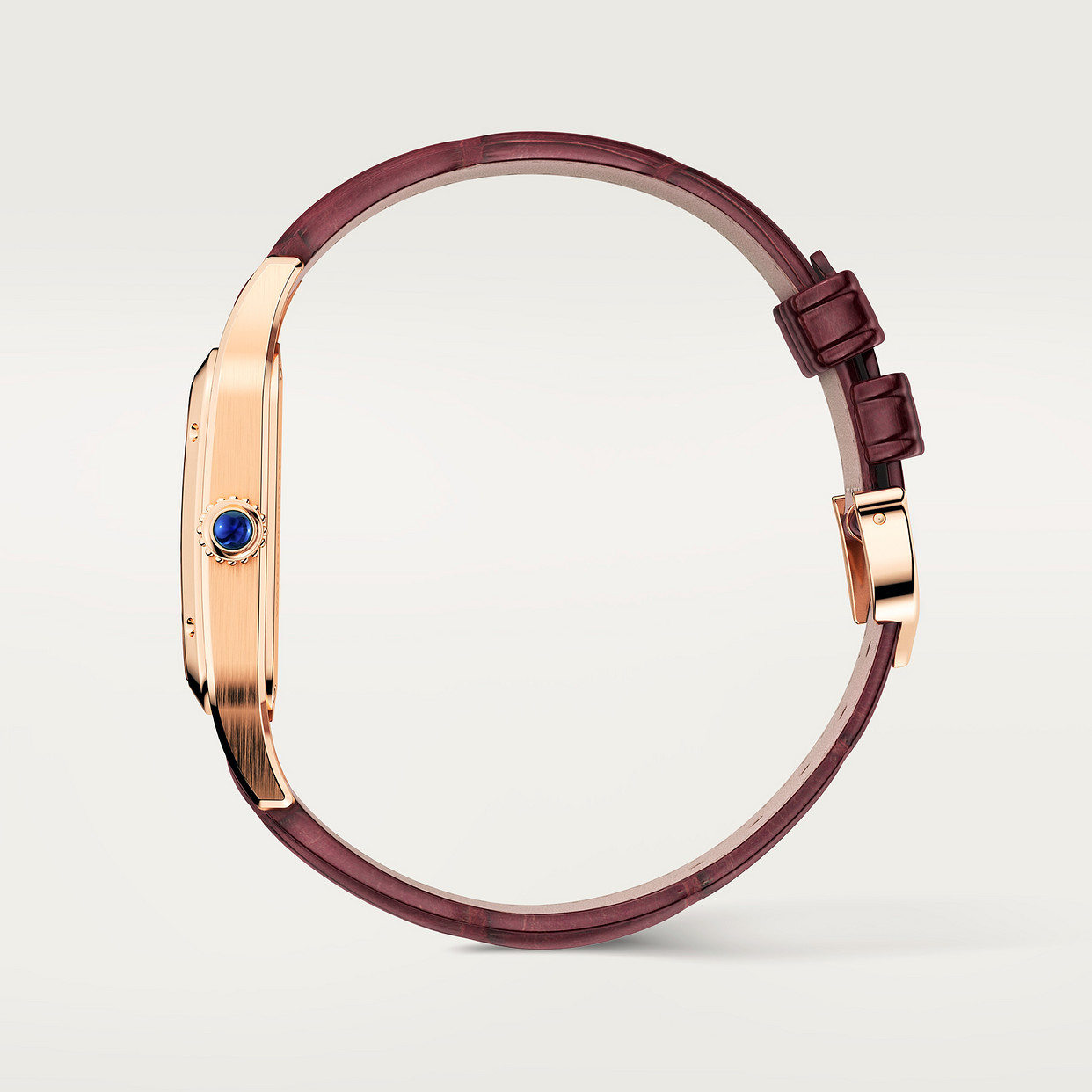 Santos-Dumont skeleton watch equipped with a micro-rotor