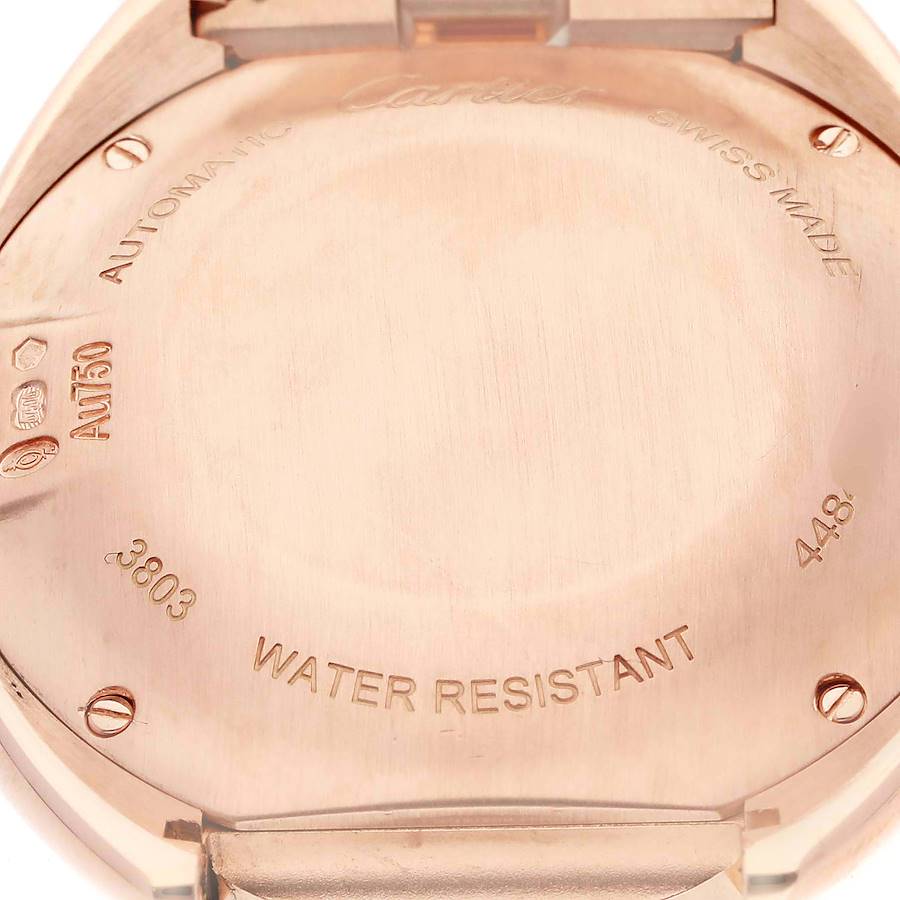 Cartier Cle Rose Gold Diamond Automatic Ladies Watch WJCL0003