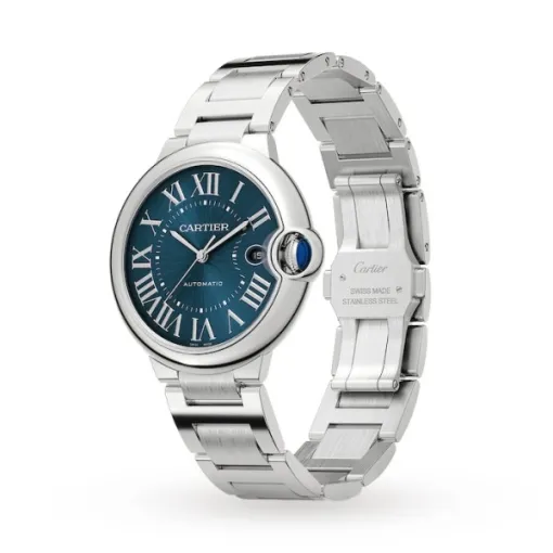 Cartier Ballon Bleu de Cartier Men Automatic Blue Stainless Steel Watch WSBB0061