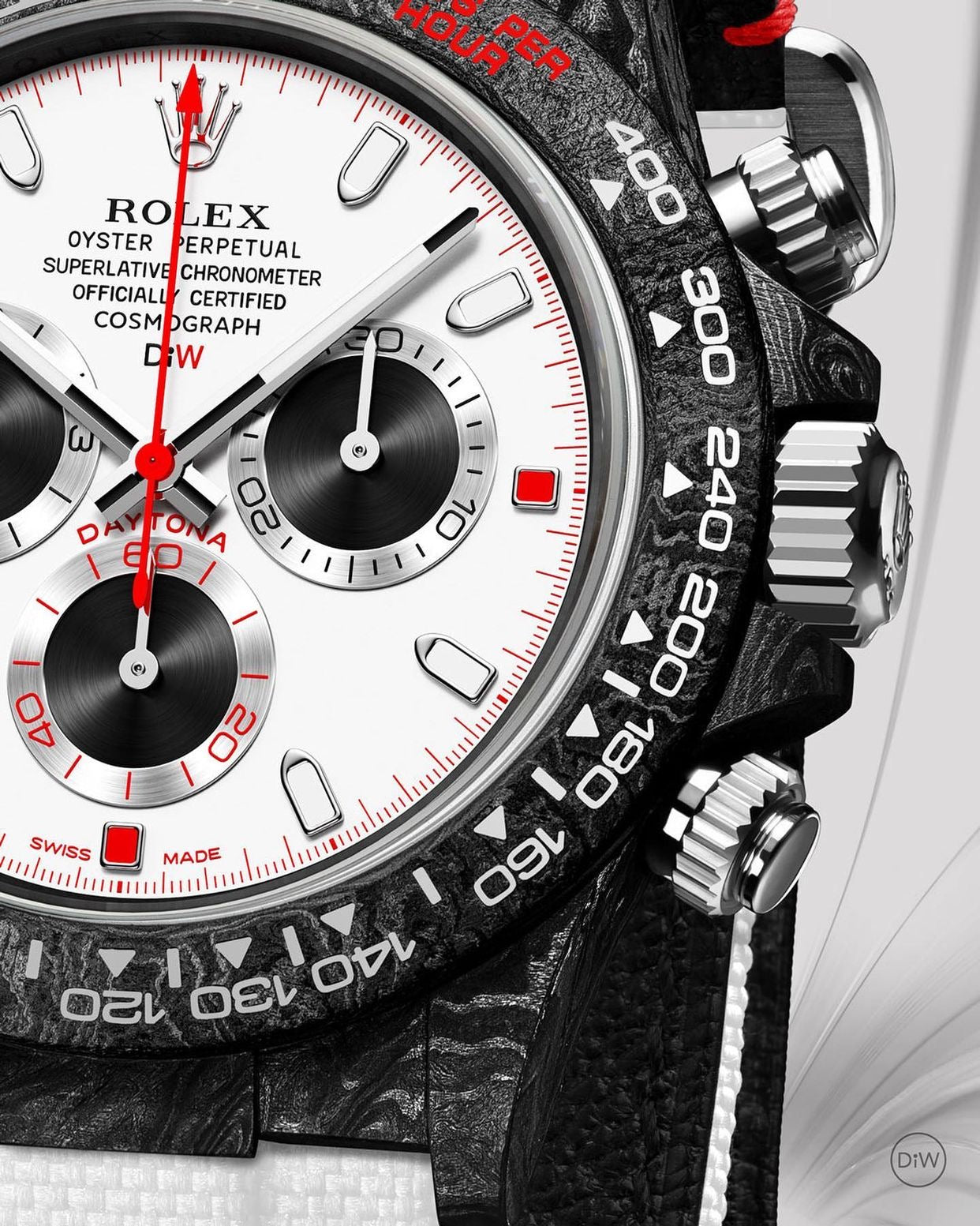 NTPT Carbon Rolex DiW Daytona "SPEEDSTER WHITE"