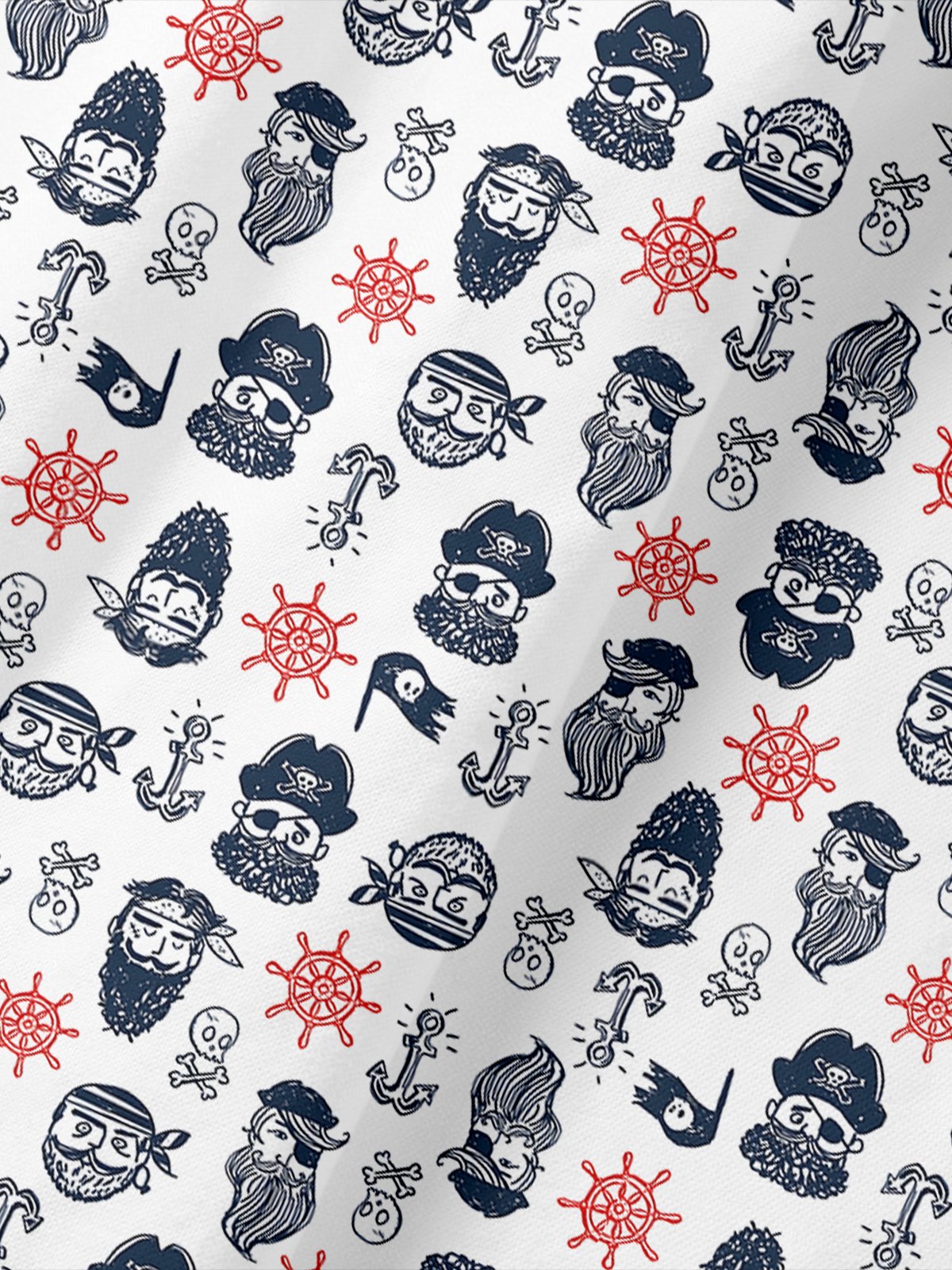 Hardaddy Moisture-wicking Pirate Anchor Short Sleeve Golf Polo Shirt