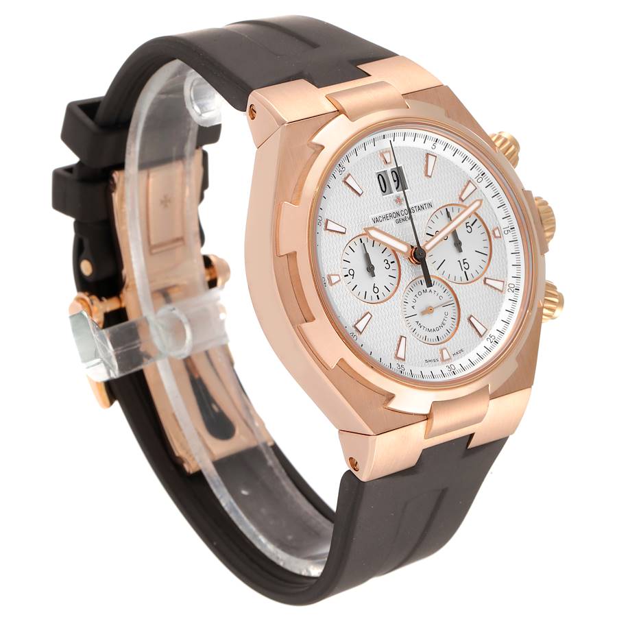 Vacheron Constantin Overseas Rose Gold Silver Dial Mens Watch 49150