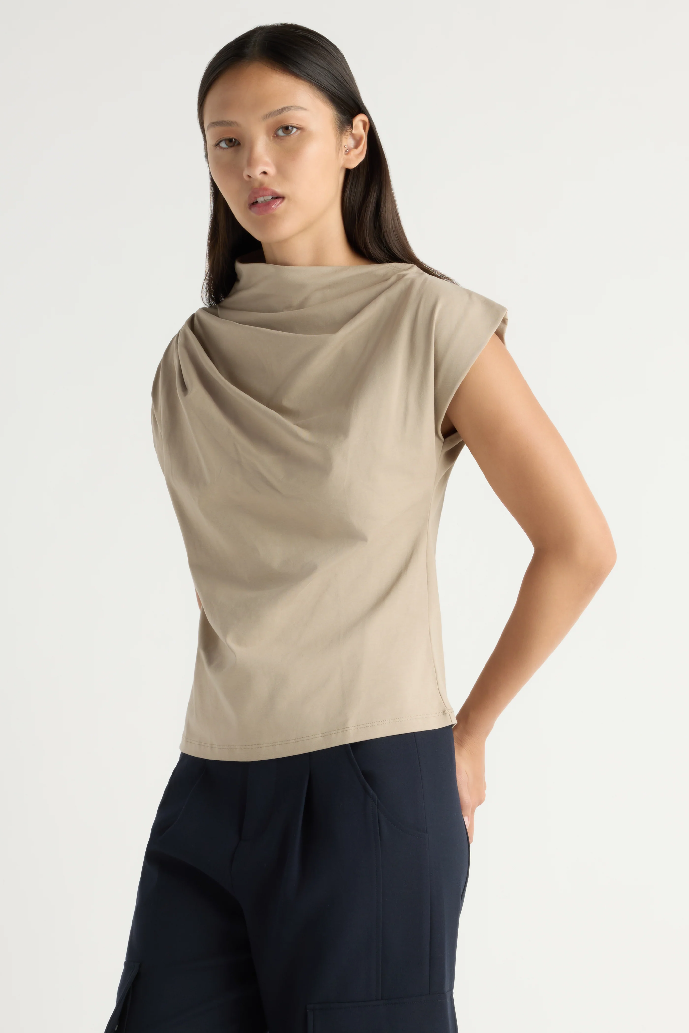 Kenny Asymmetric-Neck Tee