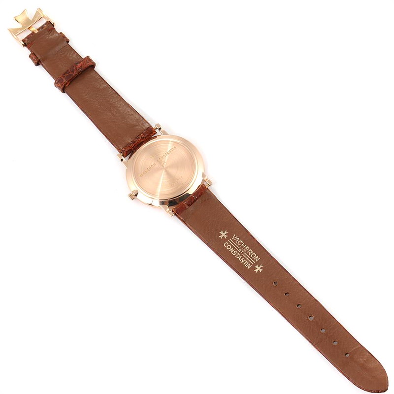 Vacheron Constantin Patrimony 18K Rose Gold Ultra Thin Mens Watch 33093