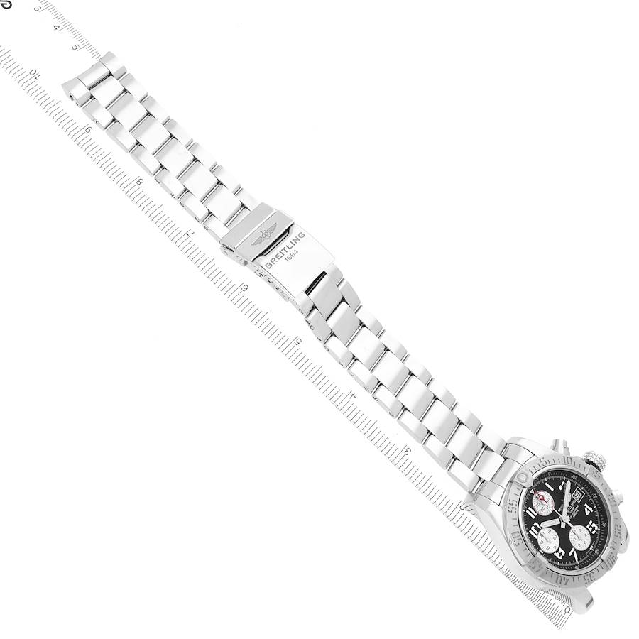 Breitling Avenger II Black Dial Steel Mens Watch A13381