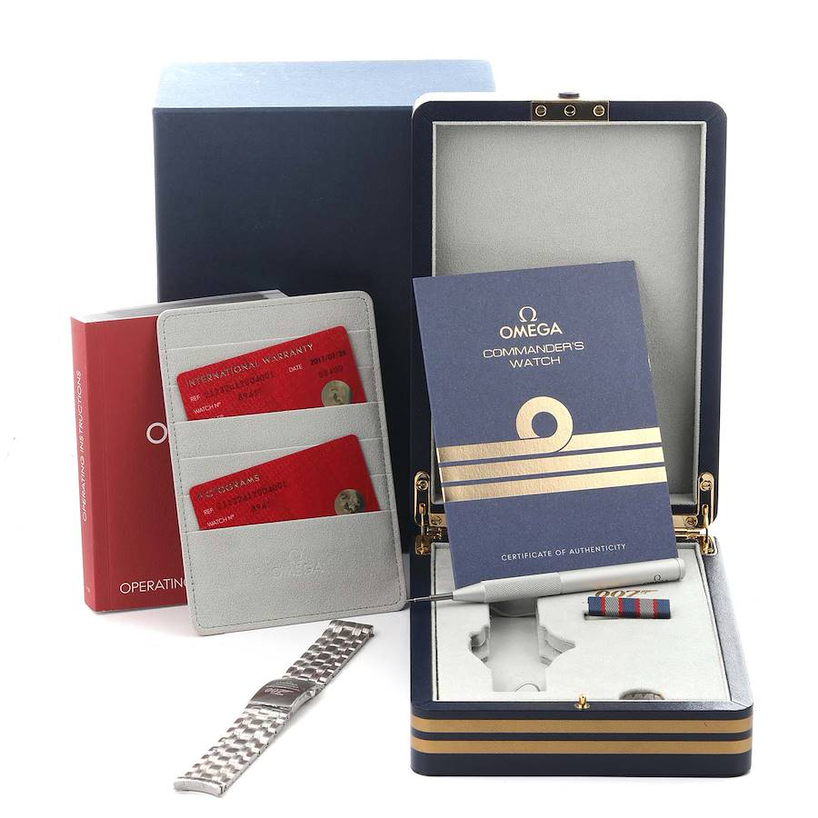 Omega Seamaster James Bond Commander LE Steel Watch 212.32.41.20.04.001