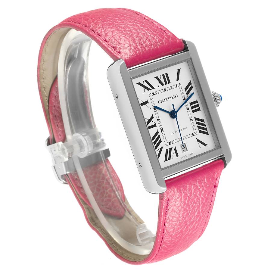 Cartier Tank Solo XL Automatic Stainless Steel Mens Watch WSTA0029