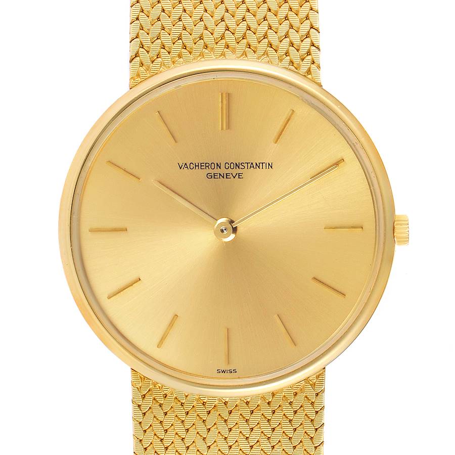 Vacheron Constantin Patrimony Yellow Gold Vintage Mens Watch 6872
