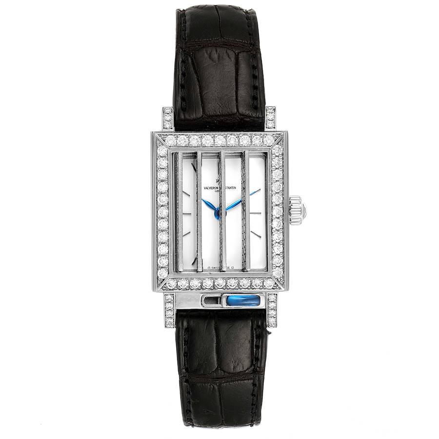 Vacheron Constantin Jalousie Shutter White Gold Diamond Ladies Watch 91002