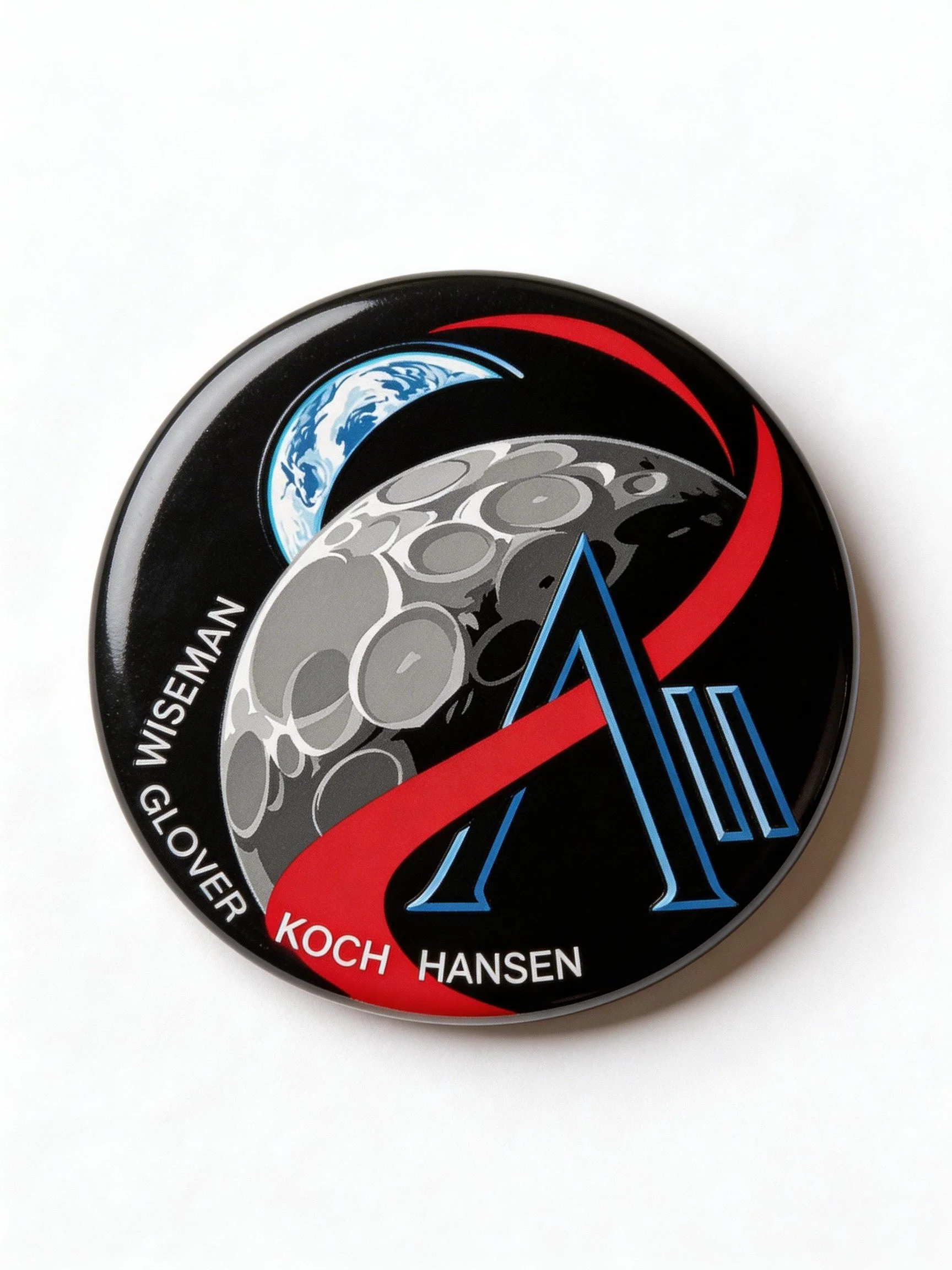 Artemis II Space Mission Pin Button