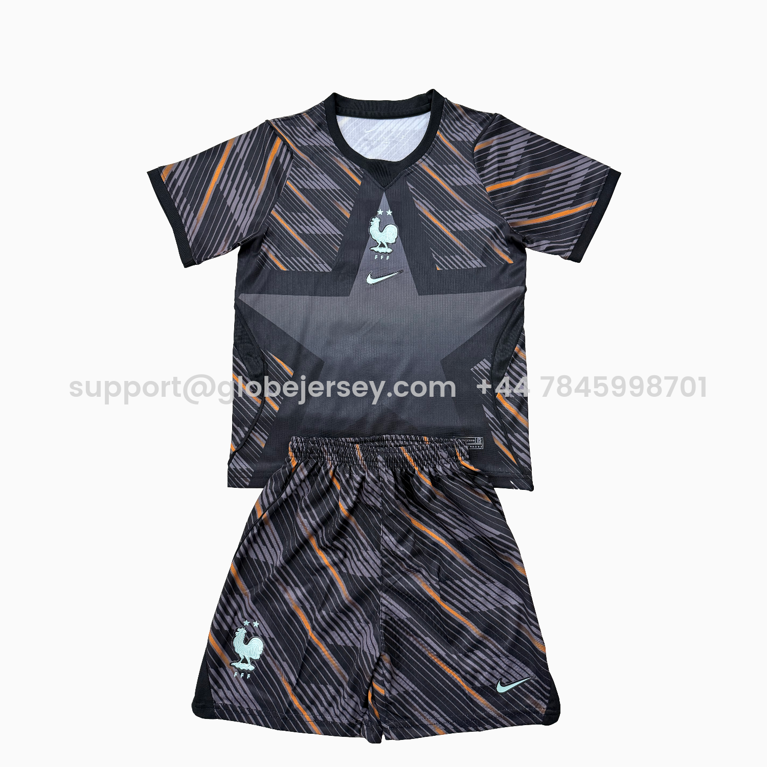 France 2026 Goalkeeper Black Men's Adult Jersey Set - Fans Version