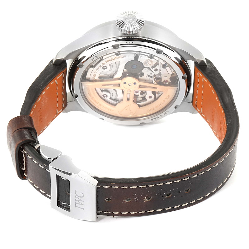 IWC Big Pilot Prepetual Calendar Brown Dial Mens Watch IW503801