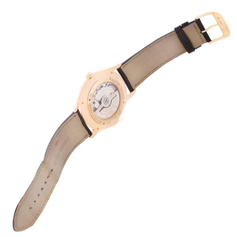 Jaeger LeCoultre Master Grande Ultra Thin 40mm Rose Gold Diamond Mens Watch Q1352502