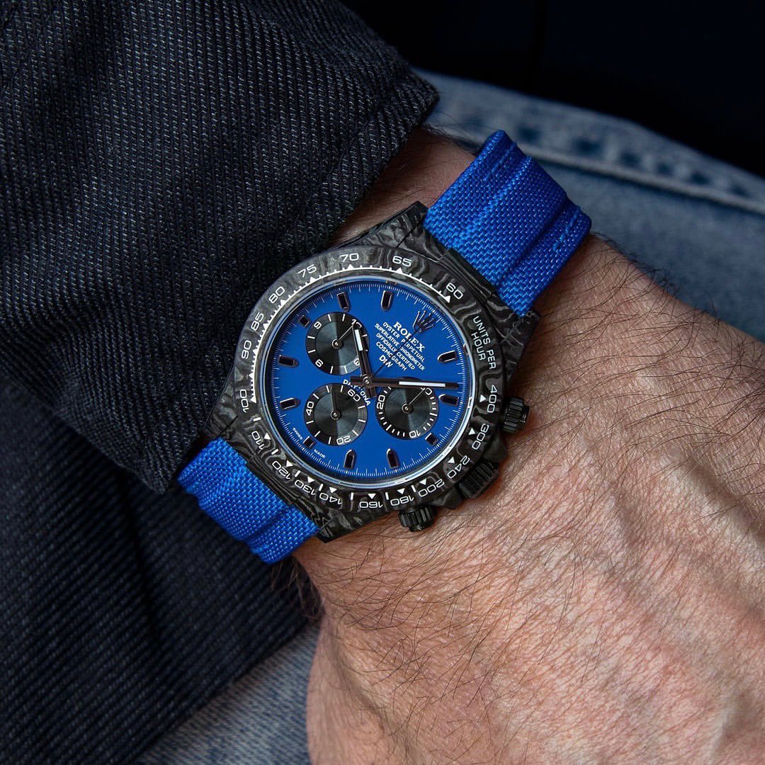 DiW Rolex Daytona Carbon "MIAMI BLUE"