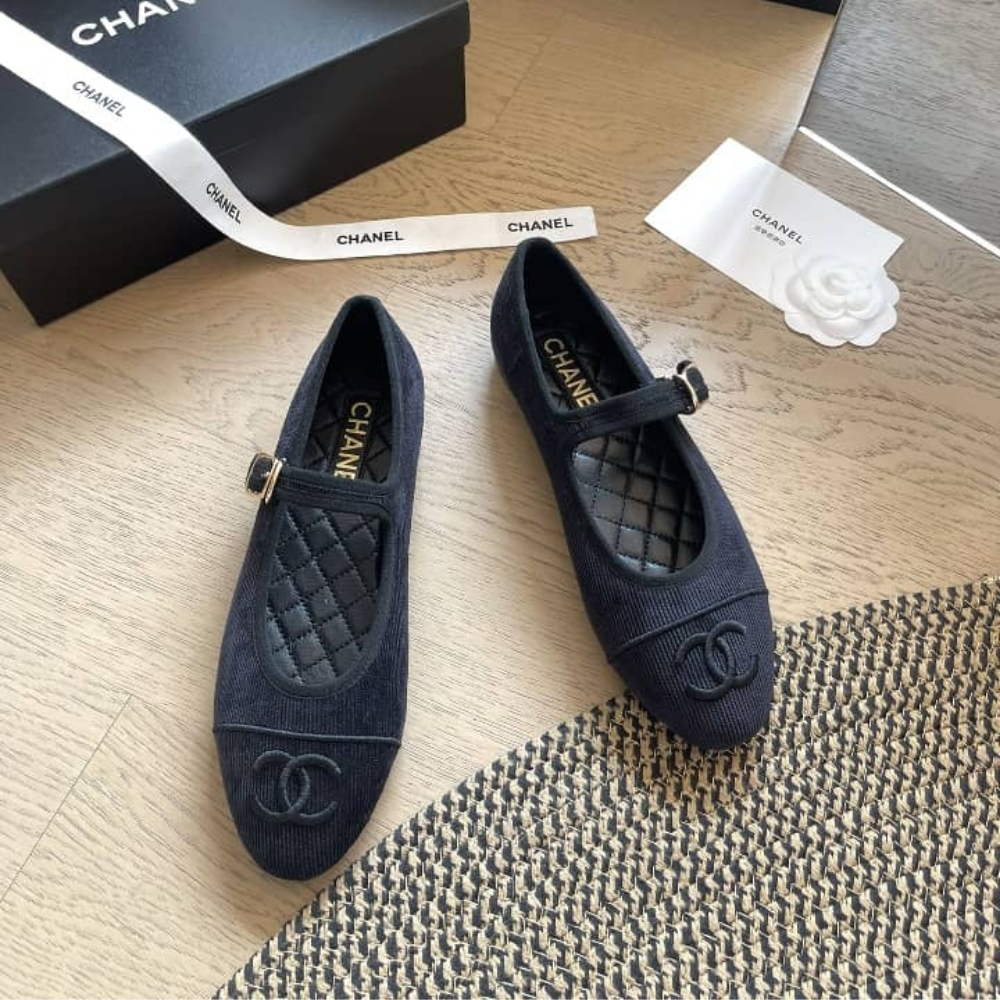 Chanel Mary Jane Ballet Flat Black