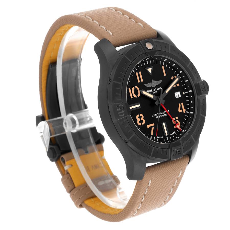 Breitling Avenger Night Mission GMT DLC Titanium Mens Watch V32395