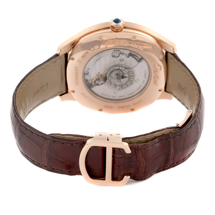 Cartier Drive Retrograde Rose Gold Chronograph Mens Watch WGNM0005