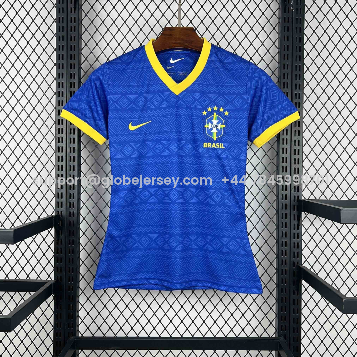 Women's Brazil 2026 Diamond Texture Blue Special Jersey