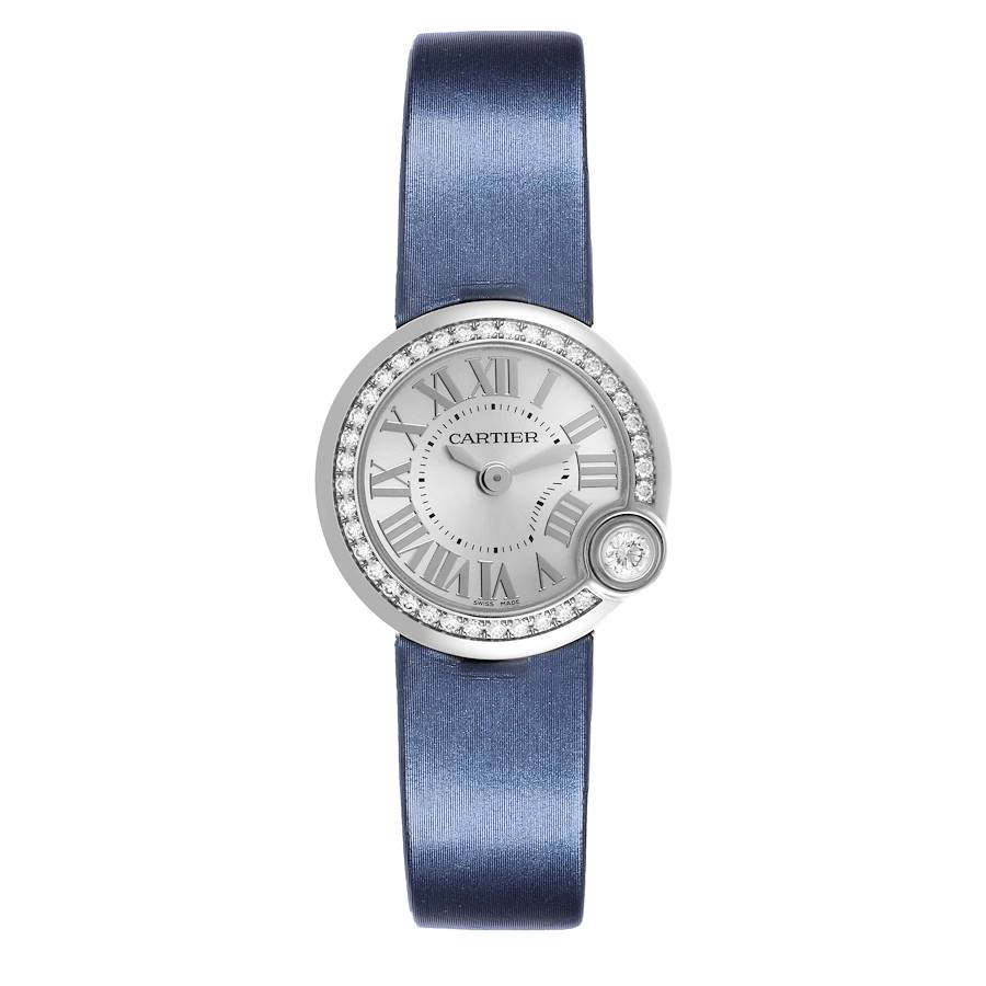 Cartier Ballon Blanc Steel Diamond Ladies Watch W4BL0002